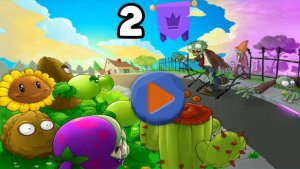 Игра Растения против Зомби 🧟🧟🧟: Новая Игра: НОЧНАЯ ЗАЩИТА 🌚🌚🌚 Проходим уровень 2.