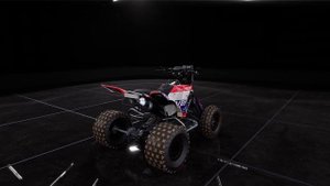 Quad Yamaha raptor 700 in Dakar Desert Rally. Orlenteam