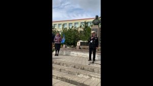 Крылатый богатырь 110 лет Дважды Герою СССР Борису Сафонову Плавск 26.08. Митинг возложение цветов