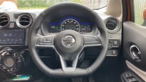 Nissan Note e-power как обтянуть руль.
