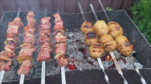 Картошка с Салом на Мангале - идеальное сочетание вкусов. Картошечка на мангале.