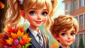 Поздравление с 1 сентября Музыкальная Открытка