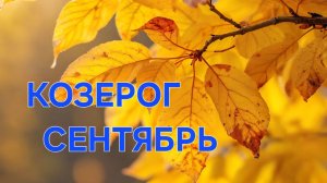 КОЗЕРОГ. ТАРО ПРОГНОЗ НА СЕНТЯБРЬ