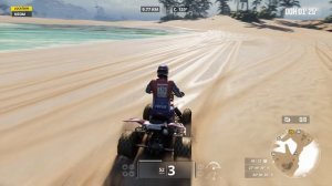 Quad Yamaha raptor 700 in Dakar Desert Rally. Orlenteam