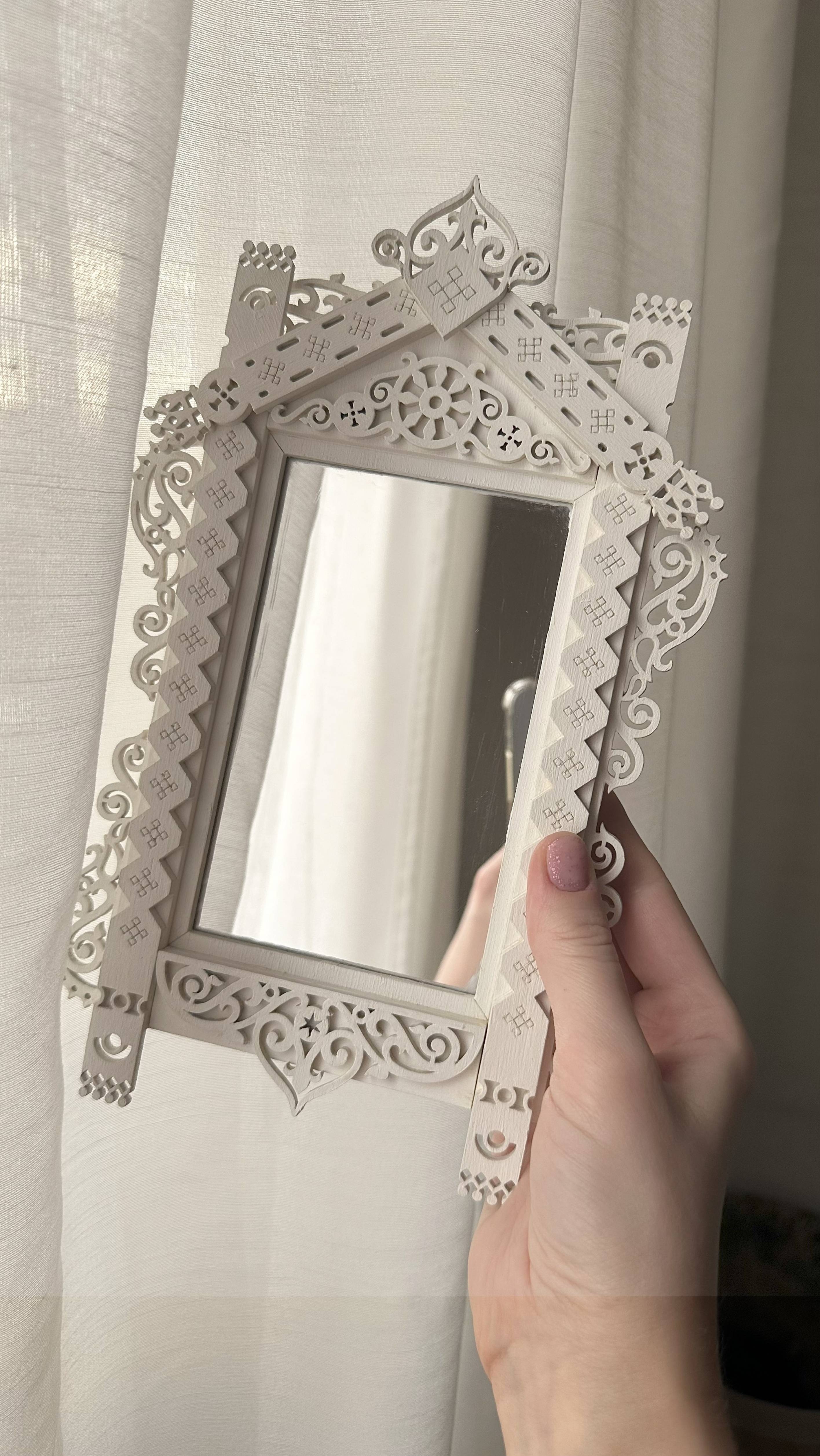 Переделываю наличник-фоторамку в зеркало #русскийналичник #зеркалоналичник смотреть онлайн