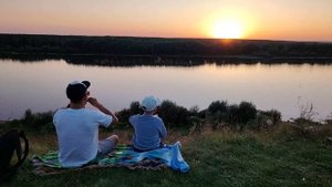 Гармошка на закате....