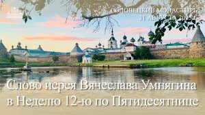 Проповедь иерея Вячеслава в Неделю 12-ю по Пятидесятнице, 2025