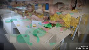 Аппликация "Арбуз" в младшей группе "Звездочки"