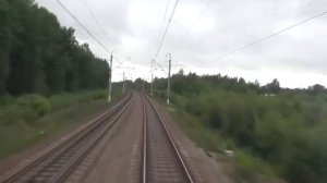 Мга - Петербург из кабины машиниста грузового поезд