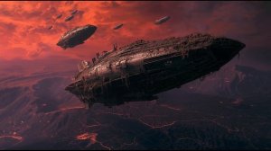 Ancient Fleet Above Dying World 🚀 2-Hour Apocalyptic Ambience ｜ Derelict Spaceship Soundscape