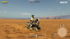 Quad Yamaha raptor 700 in Dakar Desert Rally. Enrico racing team.