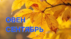 ОВЕН. ТАРО ПРОГНОЗ НА СЕНТЯБРЬ