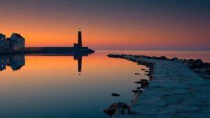 Unwind with Deep Work Chillout Music ｜ Tranquil Horizon & Lighthouse Glow at Dusk