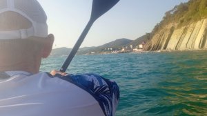 Первый выход на сапборде в Черное море