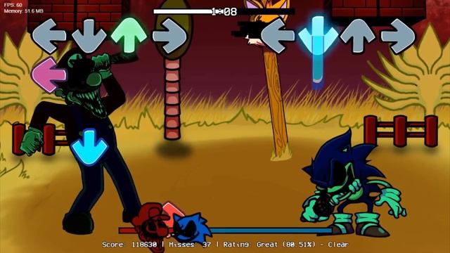 Марио.ехе против Соника.ехе FNF Mashup It's me x too slow Рэп–Баттл смотреть онлайн