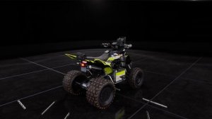 Quad Yamaha raptor 700 in Dakar Desert Rally. Yamaha racing SMX Dragon