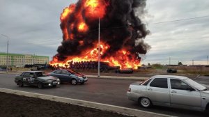 Пожар в Кургане п. Заозерный, горят трубы.