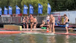 Эстафетное биатлонное плавание "Голый пистолет", 10-08-2025