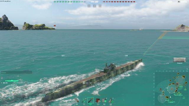 Мир кораблей. Подводная лодка I-56. Как себя сейчас чувствует старый мастодонт? Играть можно?