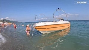 СОЧИ Лазаревское пляж Морская звезда сегодня 1 сентября 2025.Какая погода в Лазаревском сейчас. Море