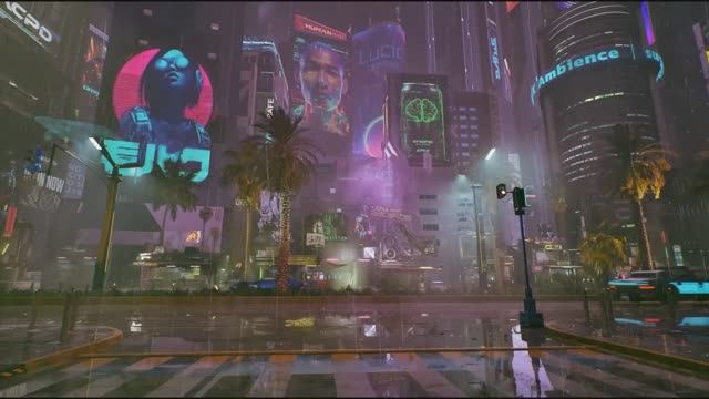 Night City Walk ✧ Cyberpunk Neon Rain Ambience ｜ Dreamy Synthwave Vibes ｜ Sleep ✧ Chill