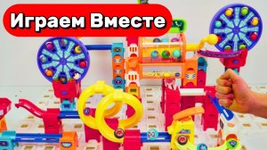 АСМР СБОРКА КОНСТРУКТОРА С ГОРКАМИ И ШАРИКАМИ ДЛЯ ДЕТЕЙ 🦖 ВИ-ТЕХ И ЛЕГО КОНСТРУКТОР ДЛЯ ДЕТЕЙ