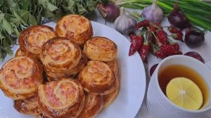 Мини слойки!!! Детки будут в восторге!!!😋😋😋