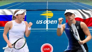 ТЕННИС US OPEN 1/8 ФИНАЛА (ЖЕНЩИНЫ).  АЛЕКСАНДРОВА Е. - СВЕНТЕК И.  ПРЯМАЯ ТРАНСЛЯЦИЯ