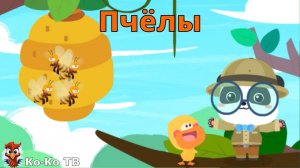 Игра "BabyBus. Пчёлы". Детская познавательная игра. (бейбибас, панда Кики).