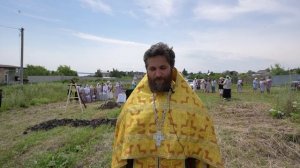 Сюжет Начало строительства храма в Ермаково