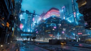 Night in a Cyberpunk Megalopolis ｜ Dark Ambient for Sleep & Relaxation
