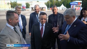 ГТРК СЛАВИЯ Визит министра строительства и ЖКХ РФ Ирека Файзуллина 01.09.25