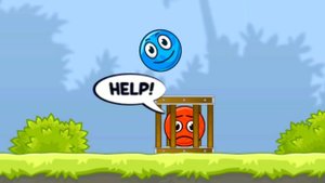 Красный Шар в игре Bounce Ball 5 Уровни 81-85