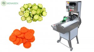 MNS-305 Automatic Potato Onion Carrot Wavy Slice Cutter Machine| Vegetable Slicing Machine