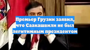 Премьер Грузии заявил, что Саакашвили не был легитимным президентом