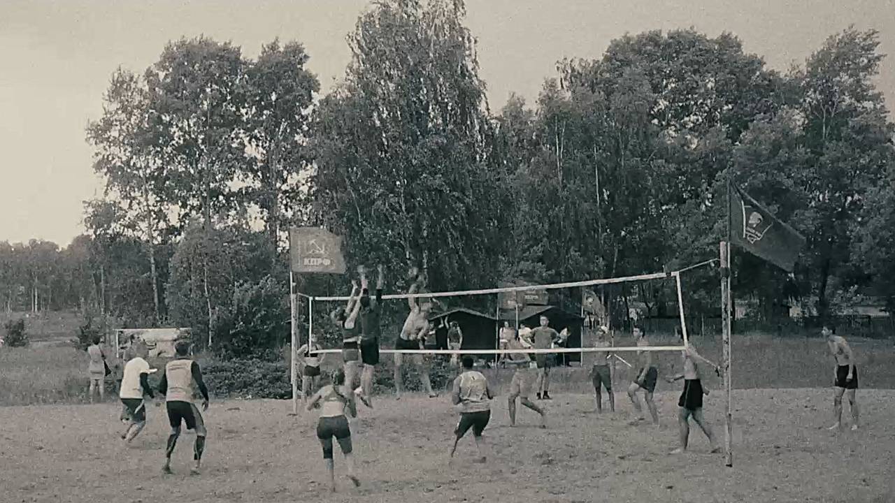 Волейбол в грозу и ураган!