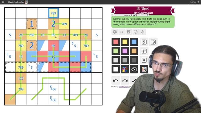 32 - Решаю судоку - (решил) - Тигр - Ссылка на судоку в описании смотреть онлайн