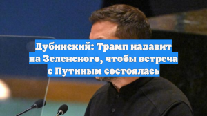 Дубинский: Трамп надавит на Зеленского, чтобы встреча с Путиным состоялась