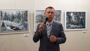 Выставка в Вернисаже г.Прокопьевска "Витебская акварель" .mp4