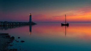 Immerse in Deep Work with Chillout Music  Perfect Sunset Reflections for Concentration