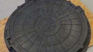 Полимер-песчаный люк ЛП-САД 1,5т. Чёрный.