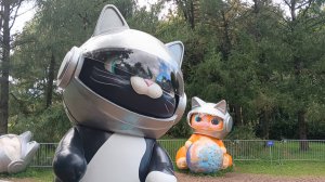 Прогулки по Москве. Парк 50летия Октября. Москва 2030 и космические котики