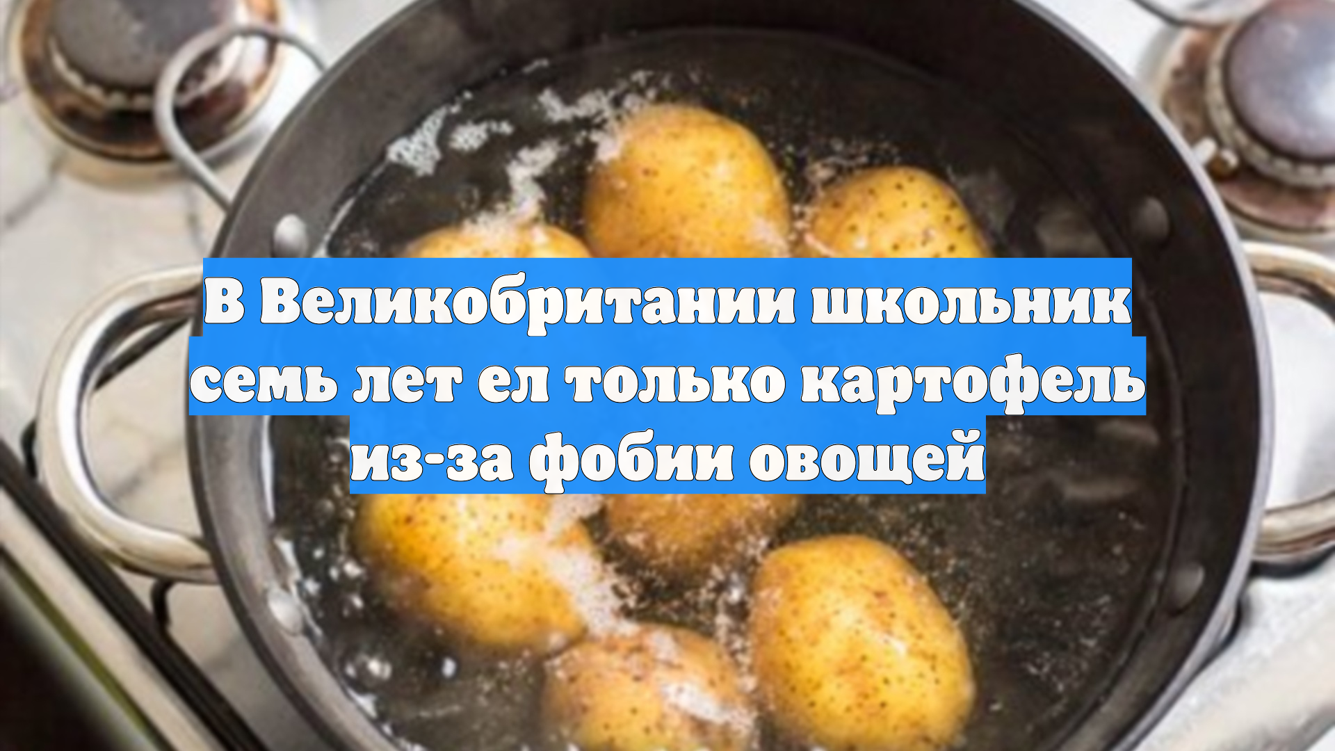 В Великобритании школьник семь лет ел только картофель из-за фобии овощей