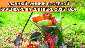 ЛУННЫЙ ПОСЕВНОЙ КАЛЕНДАРЬ ОГОРОДНИКА НА СЕНТЯБРЬ 2025