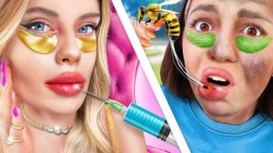 Богатая vs бедная бьюти рутина! _ Королева колледжа!