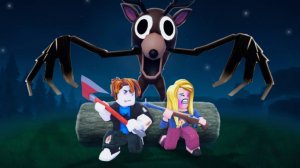 Играю 99 день  ночей в лесу в роблоксе Часть 1