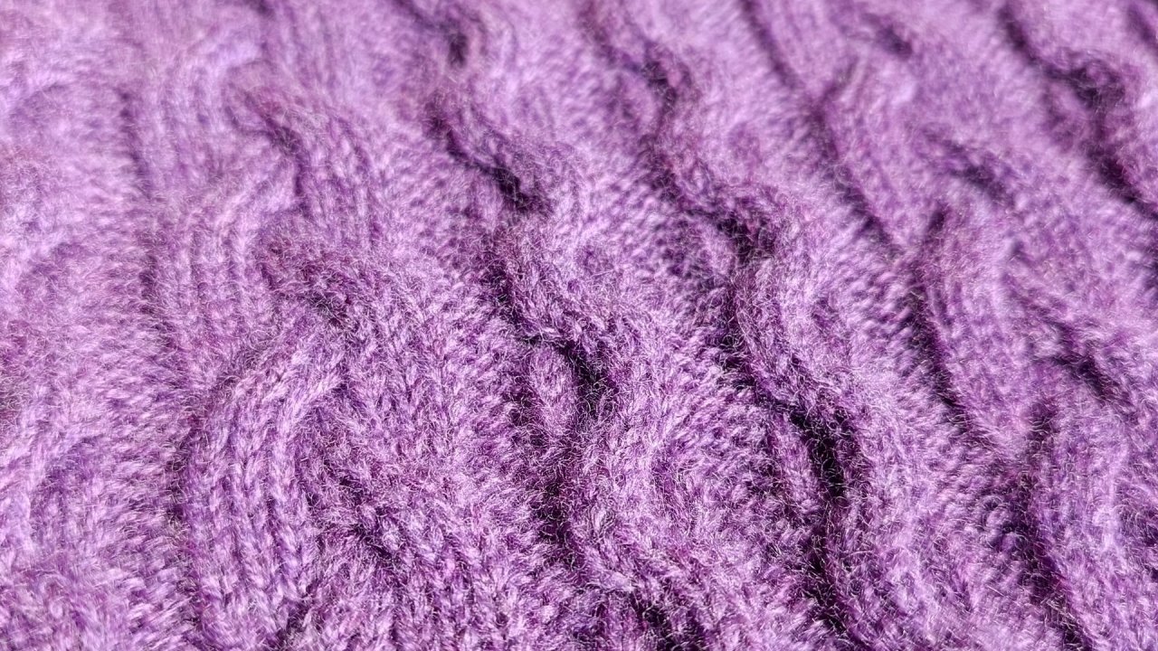 Колосок из 9 петель на вязальной машине