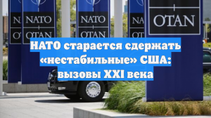НАТО старается сдержать «нестабильные» США: вызовы XXI века