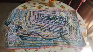 Презентую мою готовую работу "Летний день"//Переработка старых вещей 🪡 🧵