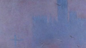 Чайки. Река Темза в Лондоне. Здание парламента | Клод Моне